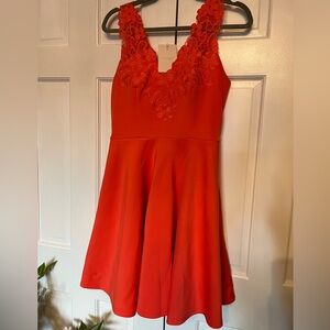 Ted Baker Vibrant Red Floral Dress